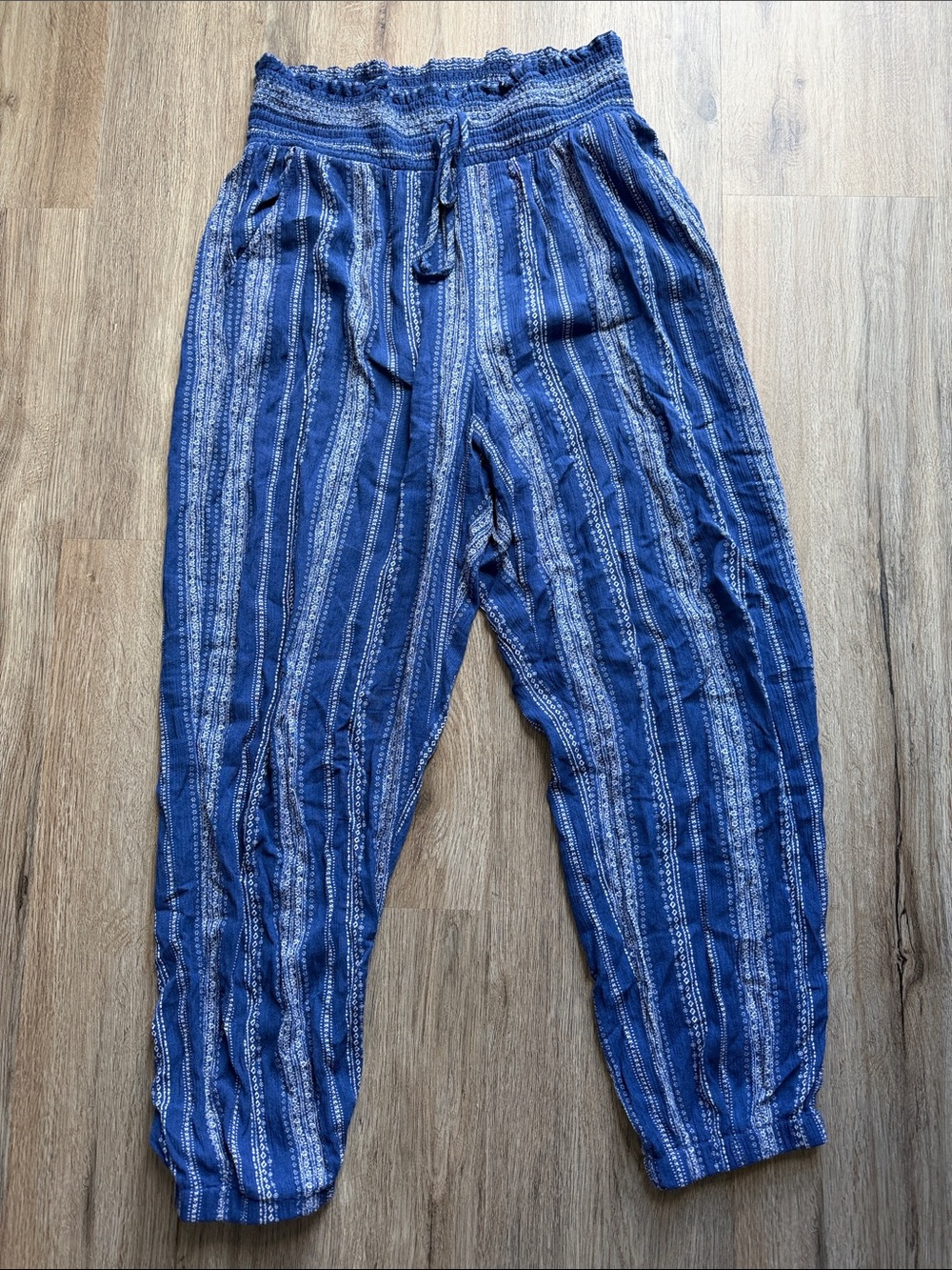 Kingston Grey Elastic Waist Harem Pants with pockets